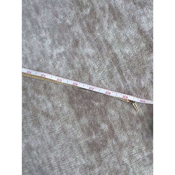 Vintage 30" Gold Tone Snake Chain Necklace With Clasp Closure Unisex - Picture 8 of 8